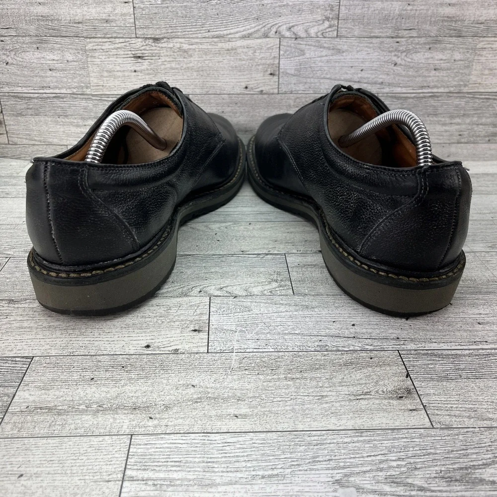 Allen Edmonds Port Washington Wanderer Pebbled Black Leather Plain Toe Men 10.5D